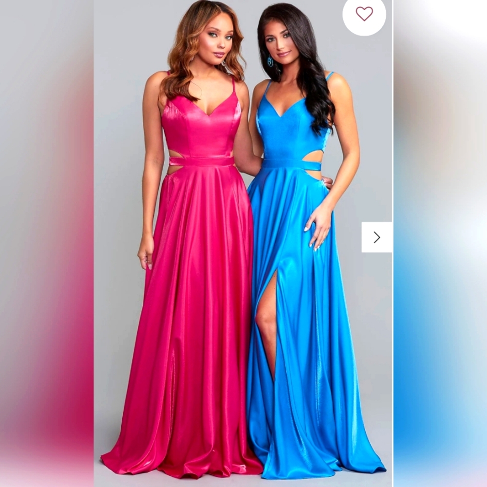 Prom Girl , size 2,  Aqua shimmer
